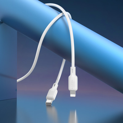Кабель BOROFONE BX113 Lenny PD silicone charging data cable iP (L=1M) White