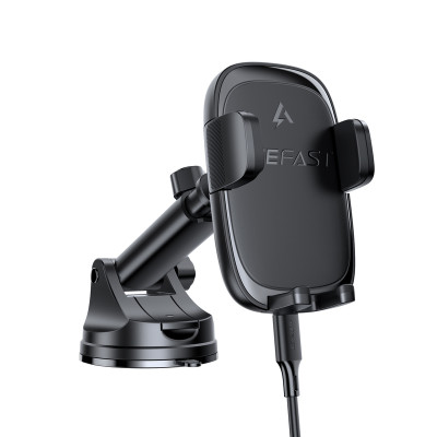 Автотримач для телефона з БЗП ACEFAST D49 press type wireless charging car holder for dashboard Black