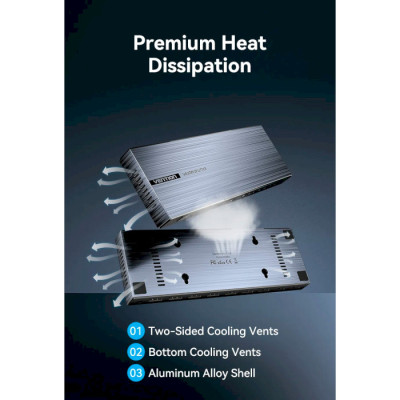 Сплітер Vention 4K 1x8 HDMI Splitter Black Aluminum Alloy Type EU Standard