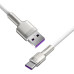 Кабель Baseus Cafule Series Metal Data Cable USB to Type-C 66W 1m White Кабель Baseus Cafule Series Metal Data Cable USB to Type-C 66W 1m White