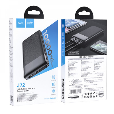 Внешний аккумулятор HOCO J72 Easy travel power bank(10000mAh) Black