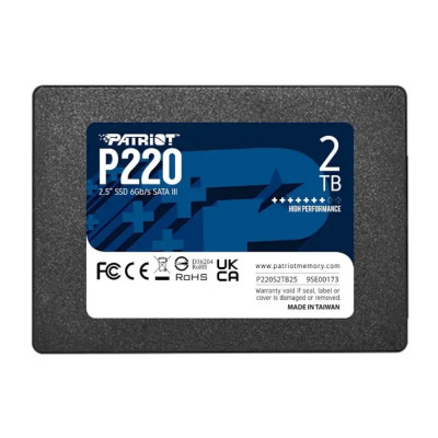 Накопичувач SSD Patriot P220 2TB 2.5 Накопичувач SSD Patriot P220 2TB 2.5
