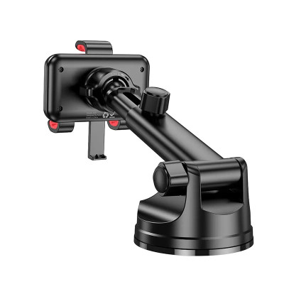 Автотримач для телефона HOCO H22 Dragon automatic clamping car holder(center console) Red Black