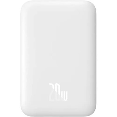 Зовнішній акумулятор Baseus Magnetic Mini Wireless Fast Charge Power Bank 10000mAh 20W White