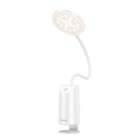 Світильник HOCO HX10 Clip table lamp White Світильник HOCO HX10 Clip table lamp White