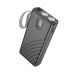 Зовнішній акумулятор HOCO J129A Nature flashlight power bank(20000mAh) Black