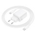 Мережевий зарядний пристрій BOROFONE BN27 Fuente PD20W+QC3.0 charger (EU) White Мережевий зарядний пристрій BOROFONE BN27 Fuente PD20W+QC3.0 charger (EU) White