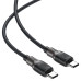 Кабель ACEFAST C10-03 Type-C to Type-C 3A, 60W, 1.2m, silicone, zinc connectors, Black Кабель ACEFAST C10-03 Type-C to Type-C 3A, 60W, 1.2m, silicone, zinc connectors, Black