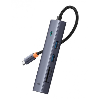 USB-хаб Baseus UltraJoy Series 7-Port HUB Docking Station Space Grey（Type-C to HDMI4K@60Hz*1+USB3.0*3+PD*1+SD/TF*1 ）