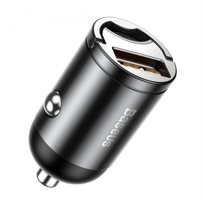 Автомобільний зарядний пристрій Baseus Tiny Star Mini Quick Charge Car Charger USB Port 30W Gray Автомобільний зарядний пристрій Baseus Tiny Star Mini Quick Charge Car Charger USB Port 30W Gray