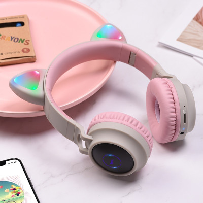 Бездротові накладні навушники HOCO W27 Cat ear wireless headphones Gray