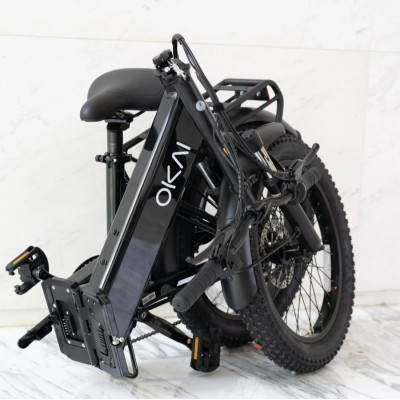Електровелосипед OKAI EBF10 Black 20*3', 350W, 10,4Ah, 64km, 25km\h, NFC, App, 28kg