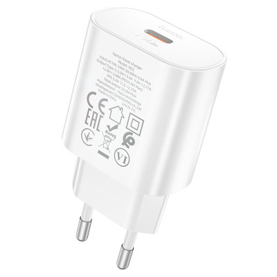 Мережевий зарядний пристрій HOCO N22 Jetta PD25W charger White Мережевий зарядний пристрій HOCO N22 Jetta PD25W charger White