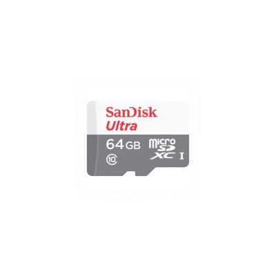 Карта пам'яті microSDXC (UHS-1) SanDisk Ultra 64Gb class 10 A1 (100Mb/s) (adapter SD) Карта пам'яті microSDXC (UHS-1) SanDisk Ultra 64Gb class 10 A1 (100Mb/s) (adapter SD)