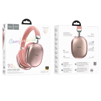 Бездротові накладні навушники HOCO W35 Max Joy BT headphones Pink Бездротові накладні навушники HOCO W35 Max Joy BT headphones Pink