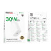 Мережевий зарядний пристрій BOROFONE BA107A Stellar single port PD30W charger (EU) White