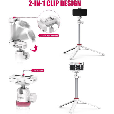 Штатив Ulanzi Vijim Multi-functional Mini Tripod White (UV-2503A MT-44 white) Штатив Ulanzi Vijim Multi-functional Mini Tripod White (UV-2503A MT-44 white)