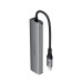 USB-хаб ACEFAST J18 USB-C 6-in-1 HUB docking station Metal Gray