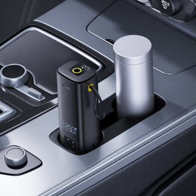 Автомобільний насос Baseus SuperMini Mega Series Double Cylinder Air Inflator Cluster Black