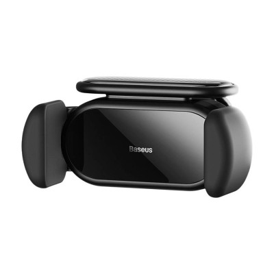 Автотримач для телефона Baseus Steel Cannon pro Solar Electric Car Mount Black