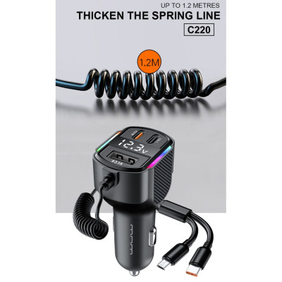 АЗП з FM-модулятором WUW-C220 Black