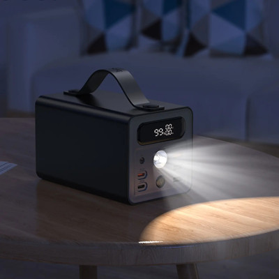 Внешний аккумулятор HOCO J138 Distant 22.5W+PD20W+DC12V multi-function power bank (60000mAh) Black