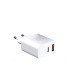 Мережевий зарядний пристрій WUW-C172 20W PD USB-C + USB QC3.0 18W white