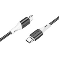 Кабель BOROFONE BX79 Type-C to Type-C 3A,60W, 1m, silicone, silicone connectors, Black Кабель BOROFONE BX79 Type-C to Type-C 3A,60W, 1m, silicone, silicone connectors, Black