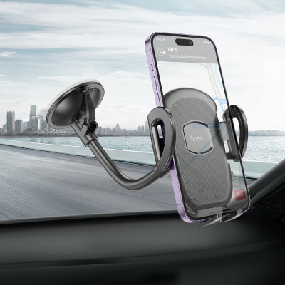 Автотримач для телефона HOCO H10 General car holder(windshield) Black Автотримач для телефона HOCO H10 General car holder(windshield) Black