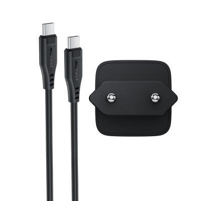 Мережевий зарядний пристрій ACEFAST A118 PD30W mini GaN USB-C fast charger Black Мережевий зарядний пристрій ACEFAST A118 PD30W mini GaN USB-C fast charger Black