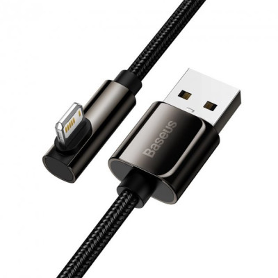 Кабель Baseus Legend Series Elbow Fast Charging Data Cable USB to iP 2.4A 2m Black