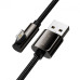 Кабель Baseus Legend Series Elbow Fast Charging Data Cable USB to iP 2.4A 2m Black