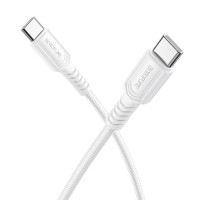 Кабель BOROFONE BX116 Certain 60W charging data cable C to C White Кабель BOROFONE BX116 Certain 60W charging data cable C to C White