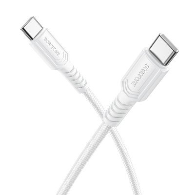 Кабель BOROFONE BX116 Certain 60W charging data cable C to C White