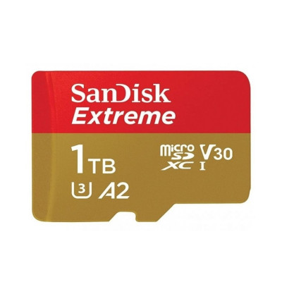 Карта пам'яті microSDXC (UHS-1 U3) SanDisk Extreme A2 1TB class 10 V30 (R190MB/s,W130MB/s) (adapter SD)