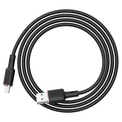 Кабель ACEFAST C2-04 USB to Type-C 3A, 1.2m, silicone, zinc connectors, Black Кабель ACEFAST C2-04 USB to Type-C 3A, 1.2m, silicone, zinc connectors, Black