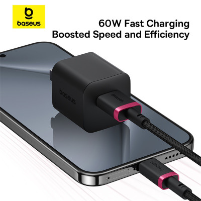 Кабель Baseus Dura Series Fast Charging Cable USB to Type-C 60W 1m Red+Black Кабель Baseus Dura Series Fast Charging Cable USB to Type-C 60W 1m Red+Black