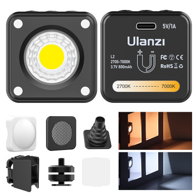 Відеосвітло Ulanzi L2 Bi-color COB Vedio Light, IP6, 5W, Black (3051) Відеосвітло Ulanzi L2 Bi-color COB Vedio Light, IP6, 5W, Black (3051)