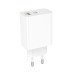 Мережевий зарядний пристрій BOROFONE BA108A Stellar PD30W+QC3.0 charger (EU) White Мережевий зарядний пристрій BOROFONE BA108A Stellar PD30W+QC3.0 charger (EU) White