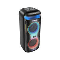 Портативна колонка HOCO HA13 Max Ramon outdoor BT speaker with two wireless microphones Black