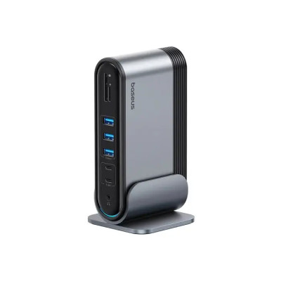 USB-хаб Baseus UnionJoy 17-Port Triple-Display  Docking Station Space Grey（USB-C to HDMI4K@60Hz*2+DP4K@60Hz*1+USB3.0*3+USB-C3.0*2+USB2.0*2+PD*1+PC*1+