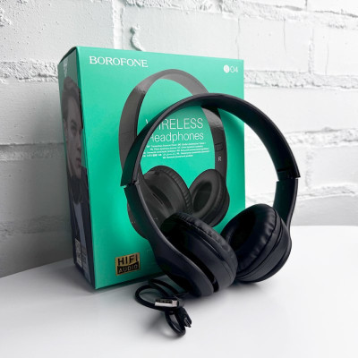 Бездротові накладні навушники BOROFONE BO4 Charming rhyme wireless headphones, Black