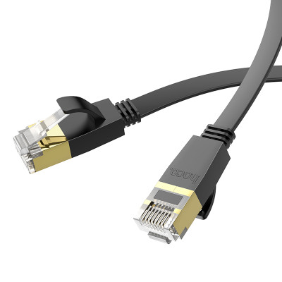 Мережевий кабель HOCO US07 General pure copper flat network cable(L=20M) Black