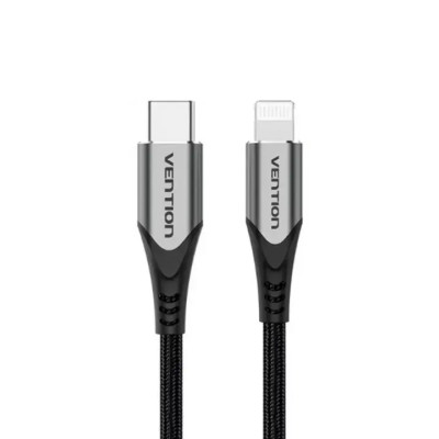 Кабель Vention USB 2.0 C to Lightning Cable 1M Gray Aluminum Alloy Type (TACHF) Кабель Vention USB 2.0 C to Lightning Cable 1M Gray Aluminum Alloy Type (TACHF)