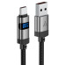 Кабель ACEFAST C15-04 USB-A to USB-C zinc alloy digital display braided charging data cable Black Кабель ACEFAST C15-04 USB-A to USB-C zinc alloy digital display braided charging data cable Black
