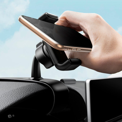 Автотримач для телефона UGREEN LP189 Dashboard Snap Clip Phone Holder Black