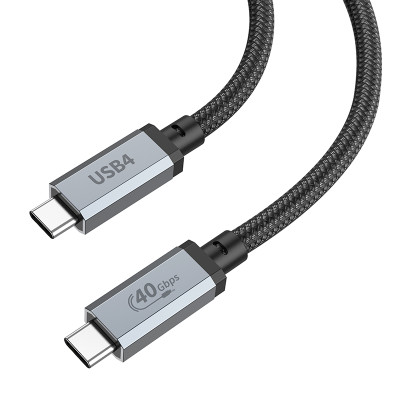 Кабель HOCO US05 USB4 100W HD high speed data cable(L=2M) Black