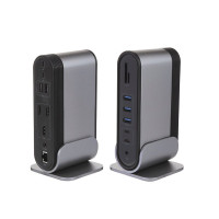 USB-хаб Baseus Working Station Three-Screen Multifunctional Type-C HUB AdapterDark gray USB-хаб Baseus Working Station Three-Screen Multifunctional Type-C HUB AdapterDark gray
