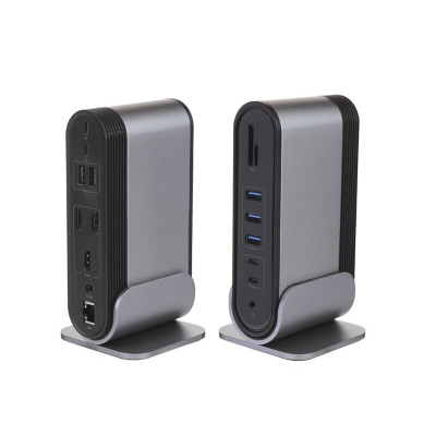 USB-хаб Baseus Working Station Three-Screen Multifunctional Type-C HUB AdapterDark gray USB-хаб Baseus Working Station Three-Screen Multifunctional Type-C HUB AdapterDark gray