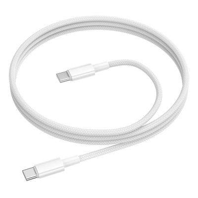 Кабель BOROFONE BX117 Source 60W charging data cable C to C White Кабель BOROFONE BX117 Source 60W charging data cable C to C White